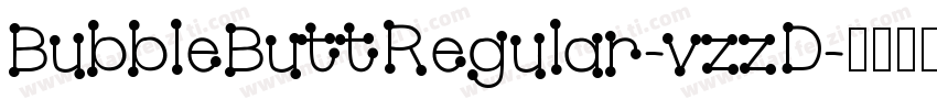 BubbleButtRegular-vzzD字体转换