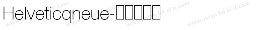 Helveticqneue字体转换