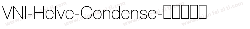 VNI-Helve-Condense字体转换