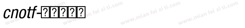 cnotf字体转换