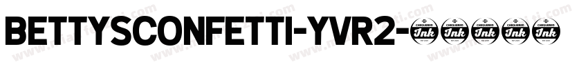 BettysConfetti-yVR2字体转换