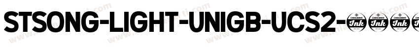 STSONG-Light-unigb-ucs2字体转换