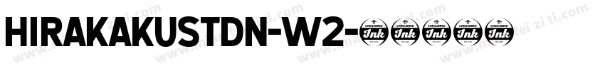 hirakakustdn-w2字体转换