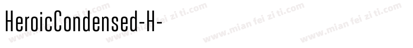 HeroicCondensed-H字体转换