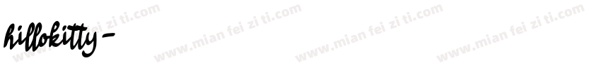 hillokitty字体转换