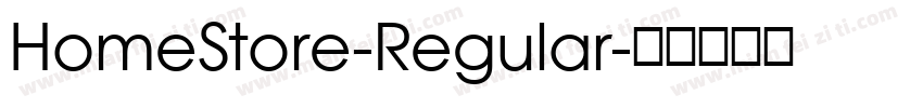 HomeStore-Regular字体转换