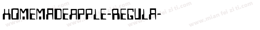 HomemadeApple-Regula字体转换