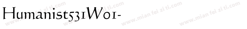 Humanist531W01字体转换