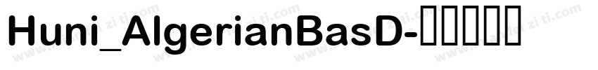 Huni_AlgerianBasD字体转换