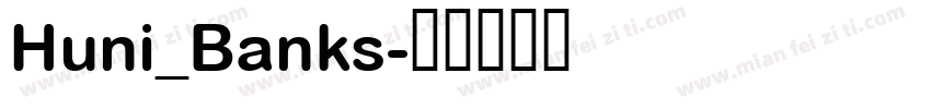 Huni_Banks字体转换