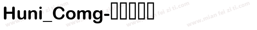 Huni_Comg字体转换