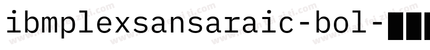 ibmplexsansaraic-bol字体转换