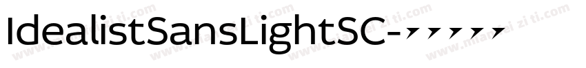 IdealistSansLightSC字体转换
