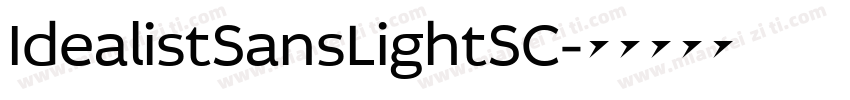 IdealistSansLightSC字体转换