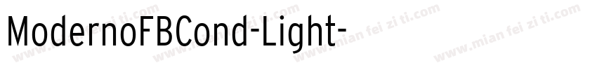 ModernoFBCond-Light字体转换