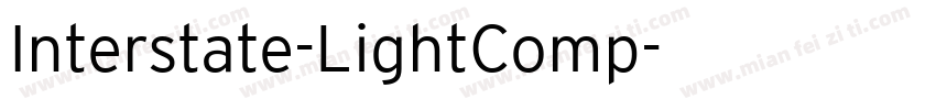 Interstate-LightComp字体转换