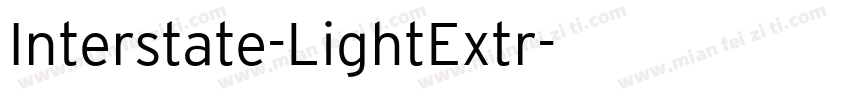 Interstate-LightExtr字体转换