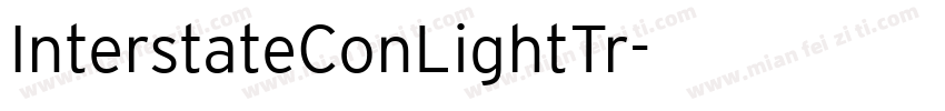 InterstateConLightTr字体转换
