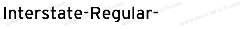 Interstate-Regular字体转换