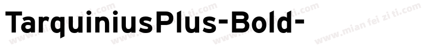 TarquiniusPlus-Bold字体转换