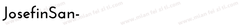 JosefinSan字体转换