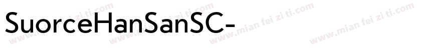 SuorceHanSanSC字体转换
