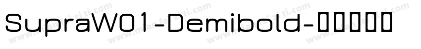 SupraW01-Demibold字体转换