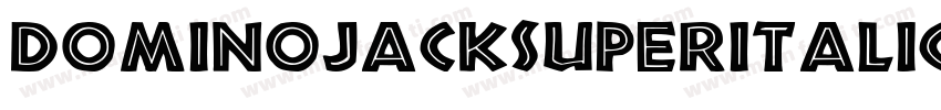DominoJackSuperItalicItalic-gL26字体转换
