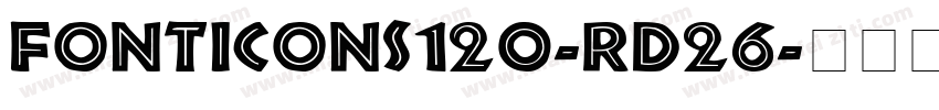 FontIcons120-RD26字体转换