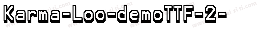 Karma-Loo-demoTTF-2字体转换