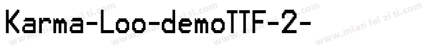 Karma-Loo-demoTTF-2字体转换