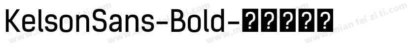 KelsonSans-Bold字体转换