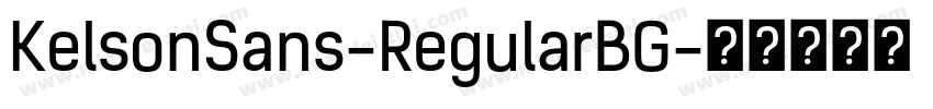 KelsonSans-RegularBG字体转换