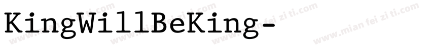 KingWillBeKing字体转换