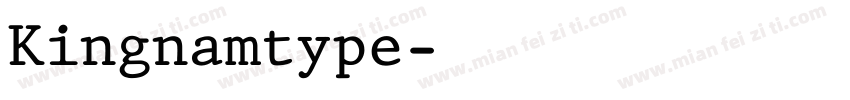Kingnamtype字体转换