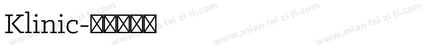 Klinic字体转换