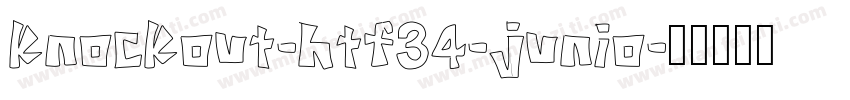 knockout-htf34-junio字体转换