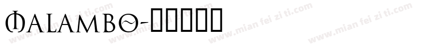Malambo字体转换