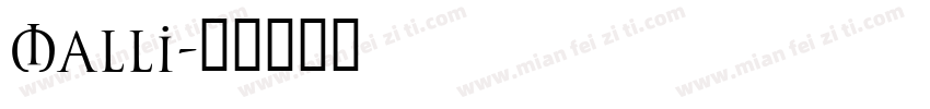 Malli字体转换