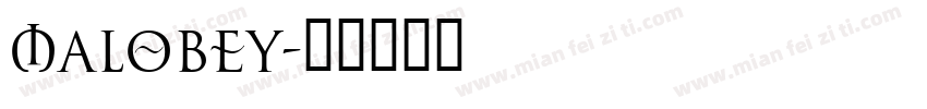 Malobey字体转换