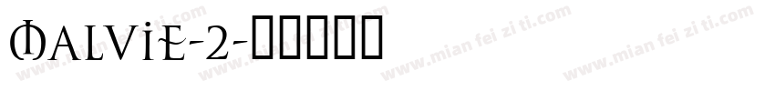 Malvie-2字体转换