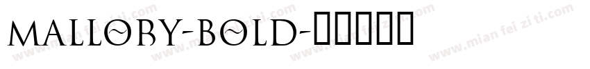 mallory-bold字体转换