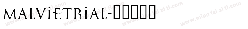 malvietrial字体转换