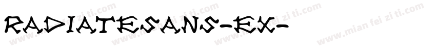 radiatesans-ex字体转换