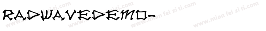 radwavedemo字体转换