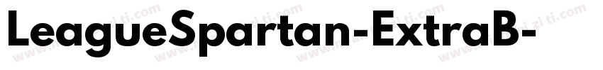 LeagueSpartan-ExtraB字体转换