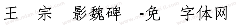 王汉宗阴影魏碑简字体转换