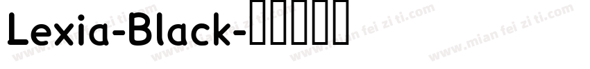 Lexia-Black字体转换