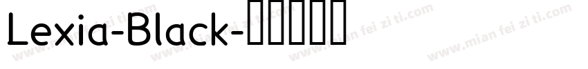 Lexia-Black字体转换