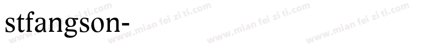 stfangson字体转换